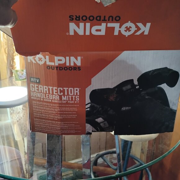 ATV Handlebar Mitts by Kolpin, Geartector, Black, New - Picture 3 of 3